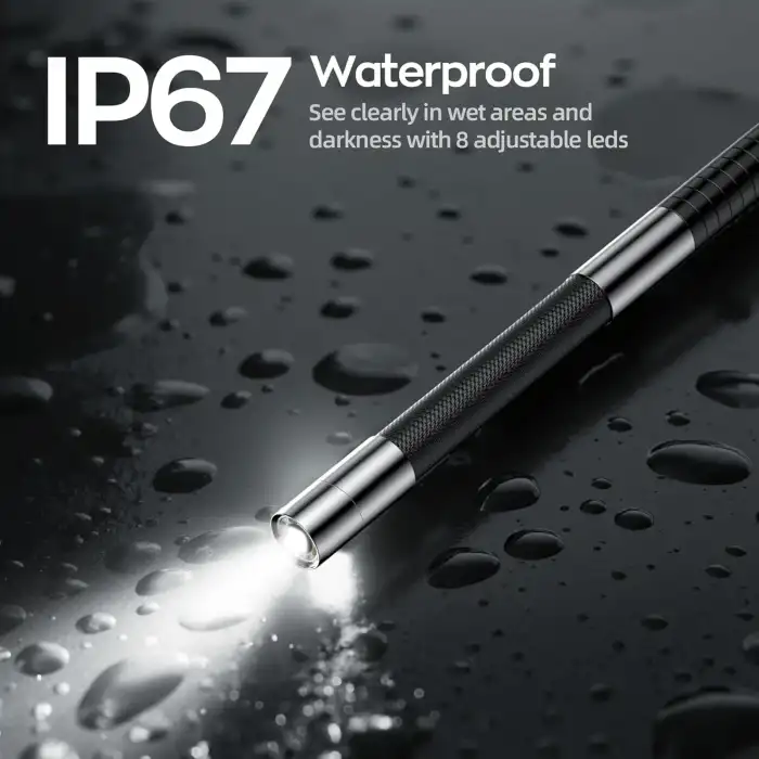 NIDAGE İki Yönlü Eklemli Boroskop - 7 Inc IPS Ekran - 6mm - 1.6m Kablo