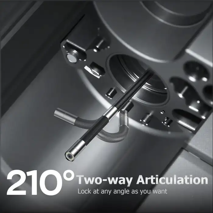 NIDAGE İki Yönlü Eklemli Endüstriyel Endoskop - 5.5mm - 1.3m Kablo