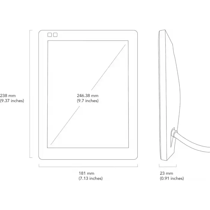 Nixplay 10 Inc WiFi Özellikli Dijital Fotoğraf Çerçevesi - Siyah