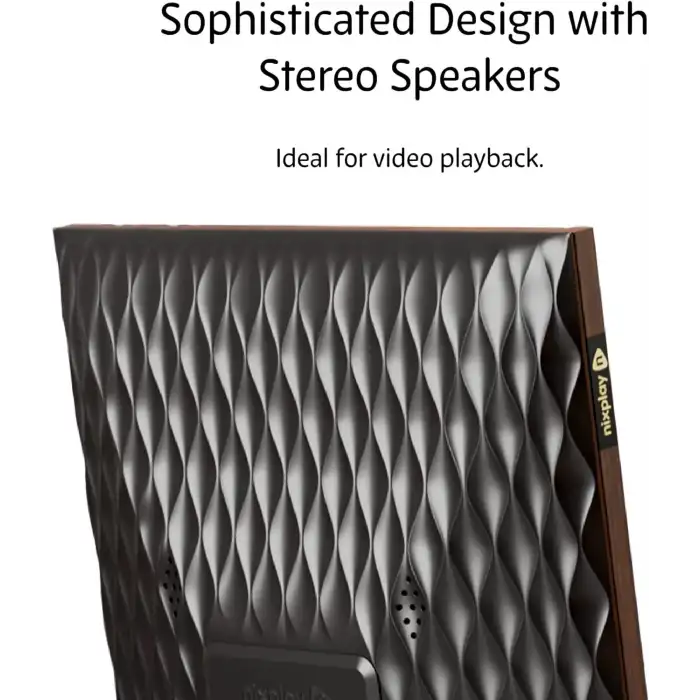Nixplay 10.1 Inc WiFi Özellikli Akıllı Dijital Resim Çerçevesi (W10F) - Ahşap Efekti
