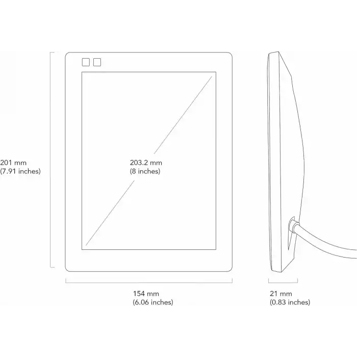 Nixplay Seed 8 Inc WiFi Dijital Resim Çerçevesi - Mavi