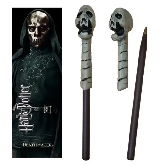 Noble Collection Death Eater Skull Değnek Kalem ve Kitap Ayracı