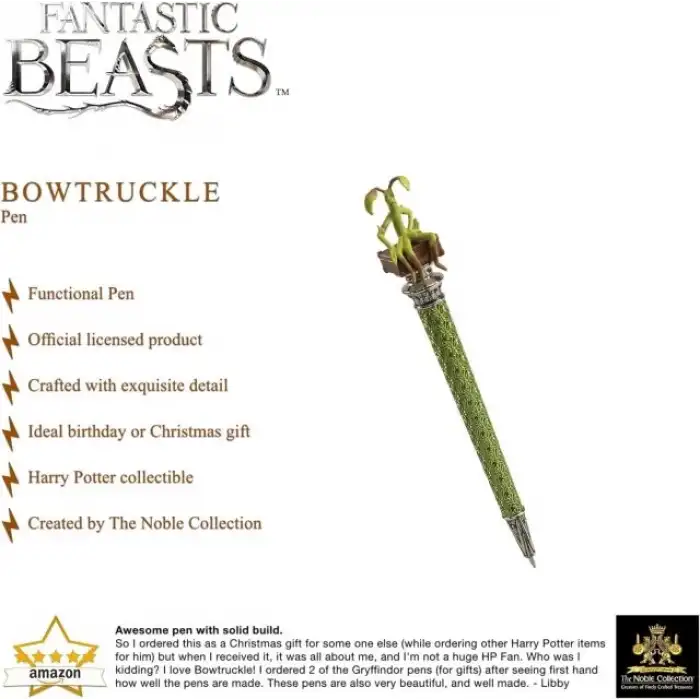 Noble Collection Fantastik Canavarlar Kalemi Bowtruckle
