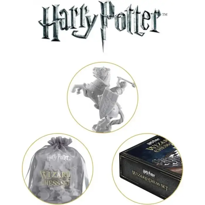 Noble Collection Harry Potter Wizards Satranç Seti - Siyah/Beyaz