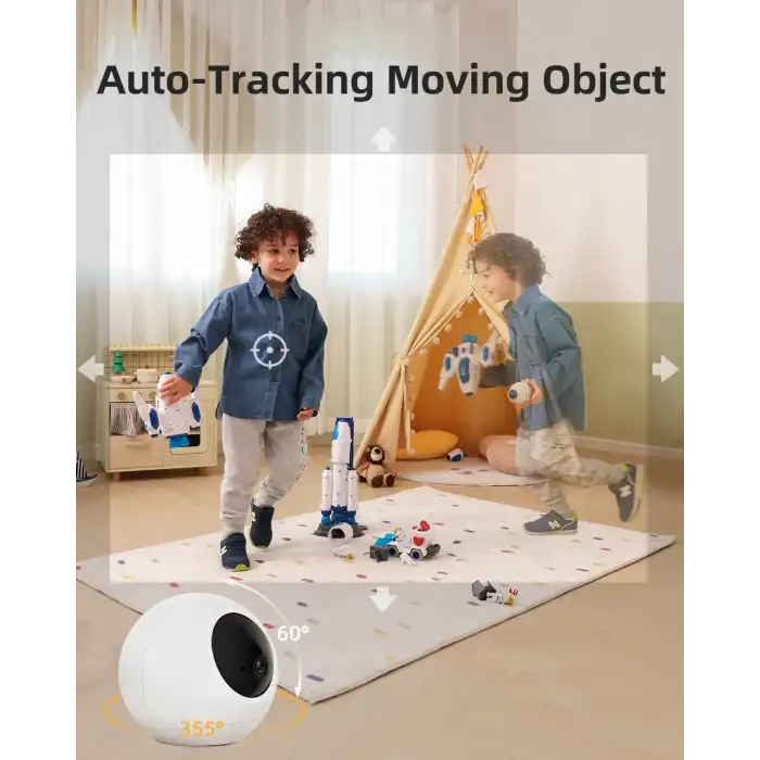 Noorio T110 İç Mekan Bebek Monitörü ve Evcil Hayvan Kamerası