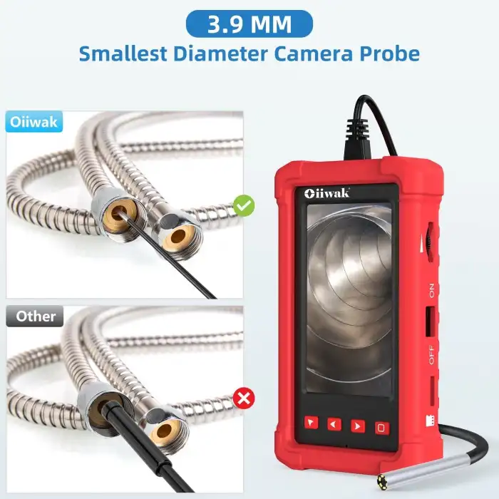 Oiiwak 3.9mm Endüstriyel Endoskop Kamera, 1080P HD - 1.5m Kablo