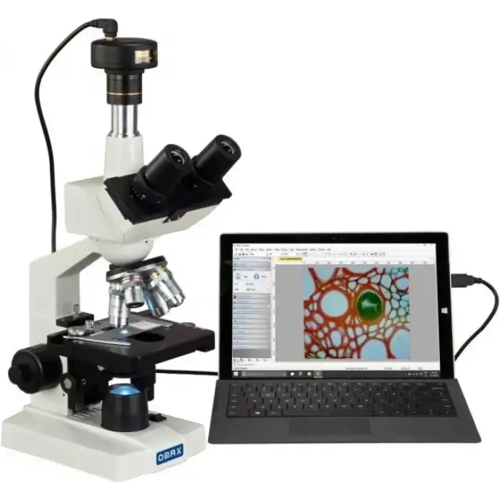 OMAX - 40X-2000X Laboratuvar Trinoküler Biyolojik Bileşik LED Mikroskop