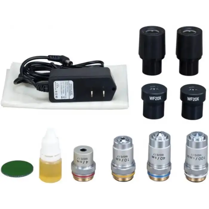 OMAX - 40X-2000X Laboratuvar Trinoküler Biyolojik Bileşik LED Mikroskop