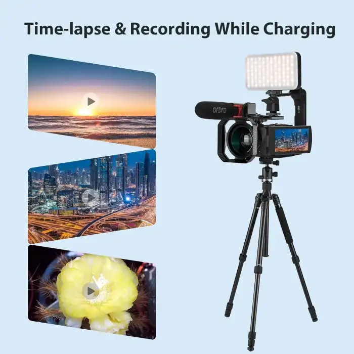 ORDRO AX65 Canlı Yayın Kamerası Video Kamera Full HD 60FPS - 4K