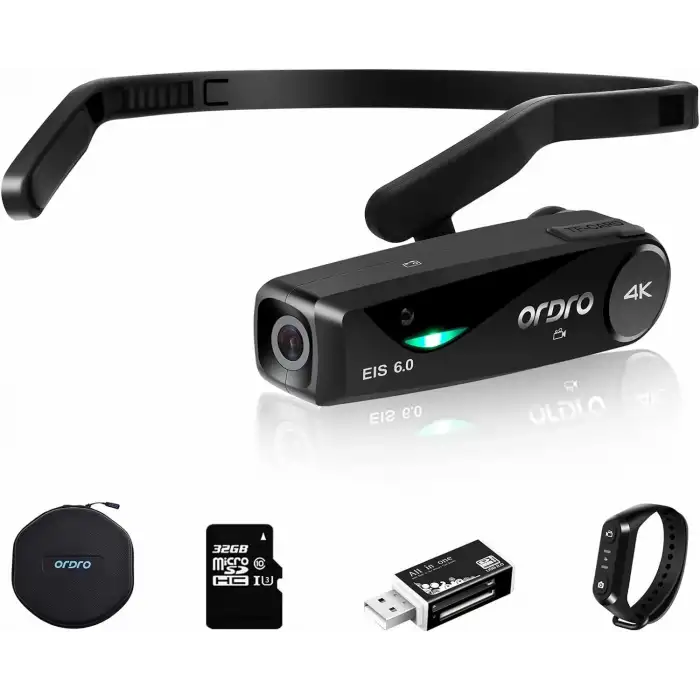 ORDRO EP6 Plus 4K Video Kamera Giyilebilir Vlog Kamera