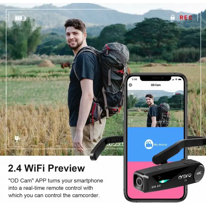 ORDRO EP6 Plus Başa Monte 4K Video Kamera