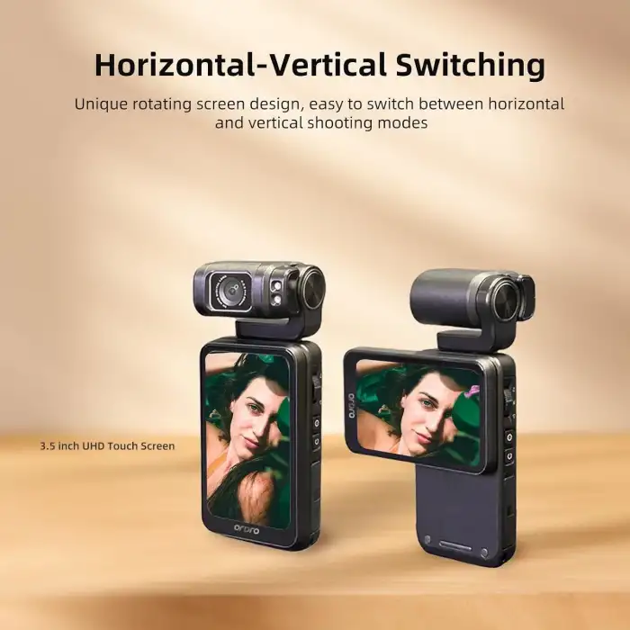 ORDRO Kamera 5K 56MP Video Kamera WiFi IR Gece Görüşlü Vlogging Kamera