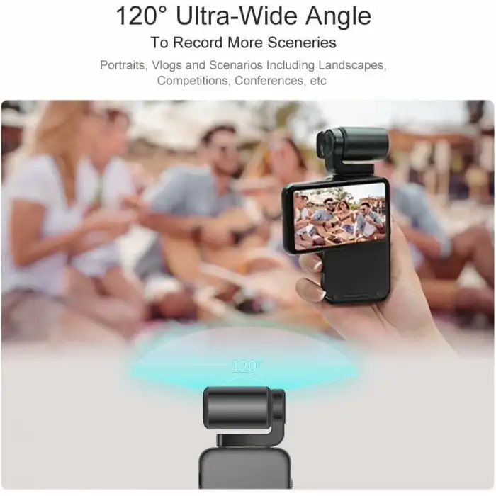 ORDRO M3 5K UHD Kamera, 3.5 Inc Döndürülebilir Dokunmatik Ekran, 3250mAh