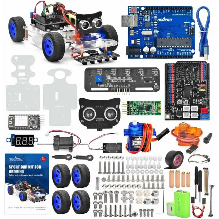 OSOYOO Robot Rc Akıllı Araba DIY Kiti İnşa Edilecek
