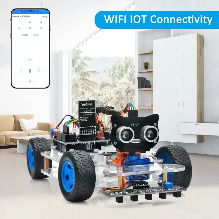 OSOYOO Robot Rc Akıllı Araba DIY Kiti İnşa Edilecek