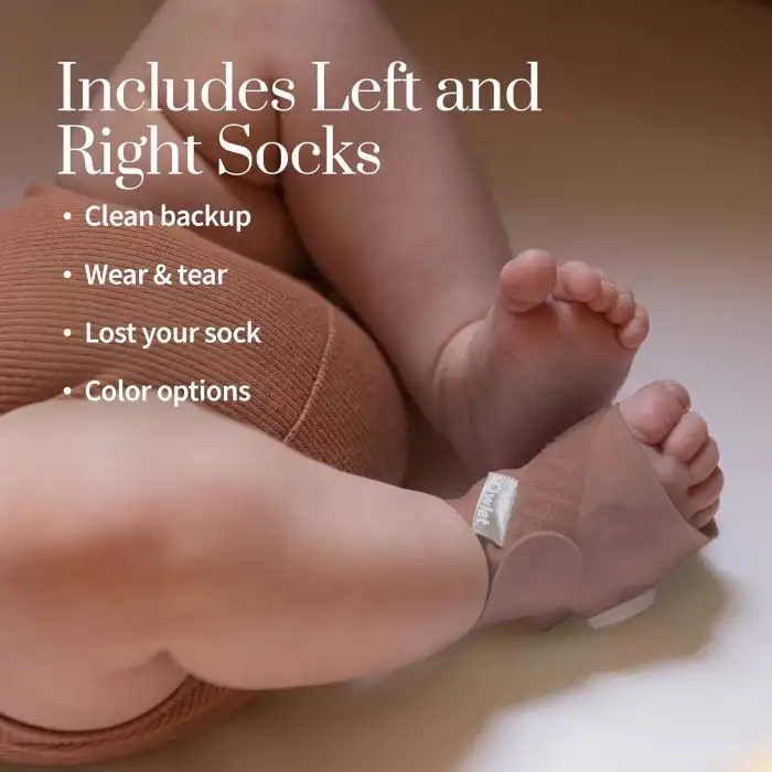 Owlet Aksesuarlı Kumaş Çorap - Dream Sock Bebek Telsizi için - Gül Kurusu