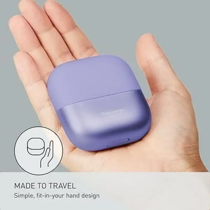 Panasonic Swipe Right 3 Bıçak Unisex Şarjlı Tıraş Makinesi Kuru/Islak ES-CM3A-W -Mor