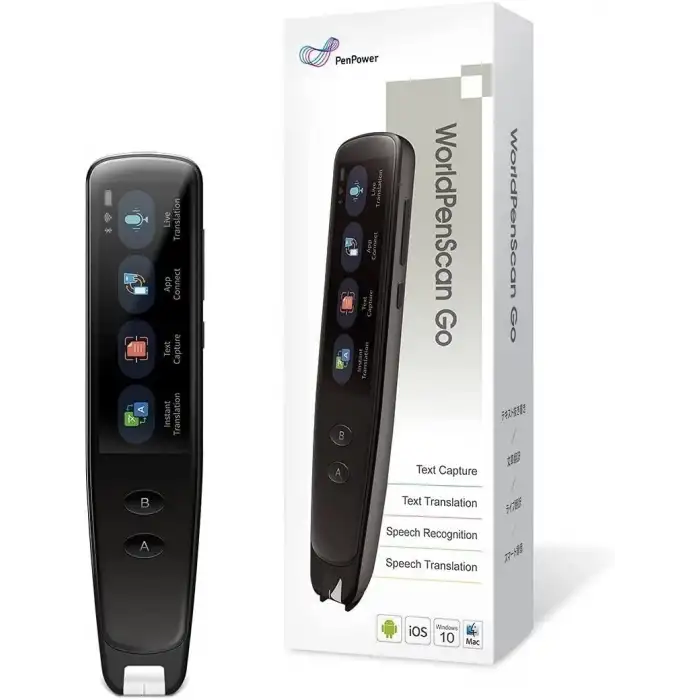 PenPower WorldPen Scan Go - OCR Okuma Kalemi - LCD Dokunmatik Ekran