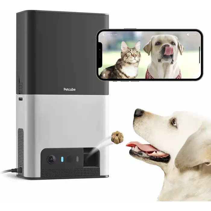 Petcube Bites 2 Wi-Fi Evcil Hayvan Kamerası, Otomatik Mama Kabı