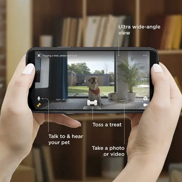 Petcube Bites 2 Wi-Fi Evcil Hayvan Kamerası, Otomatik Mama Kabı