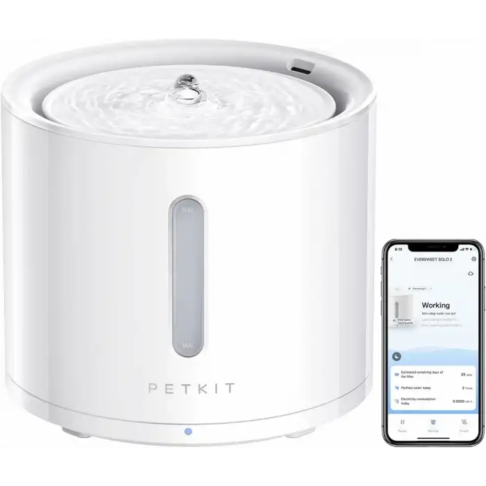 PETKIT EVERSWEET Solo 2 Köpek Kedi Kablosuz Pompalı Su Çeşmesi