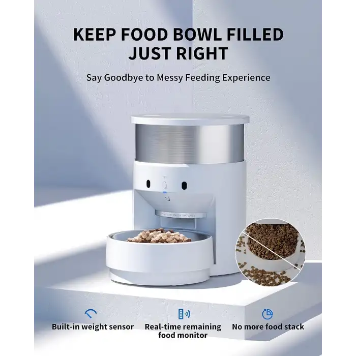 PETKİT Otomatik Paslanmaz Çelik Köpek Kedi Yemliği 3L