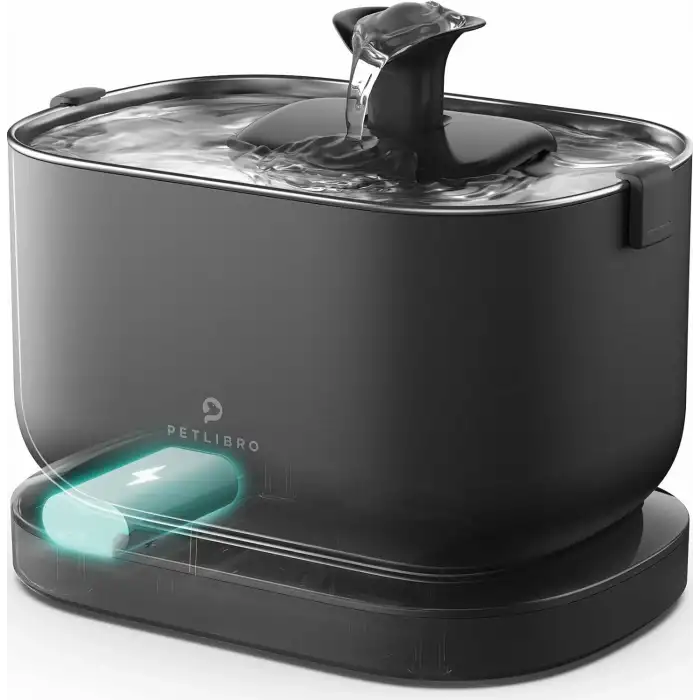 PETLIBRO Evcil Hayvan Çeşmesi Kablosuz Pille Çalışan - Siyah