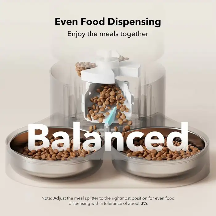 PETLIBRO İki Kedi ve Köpek İçin Otomatik Kedi Maması Dispenseri 5L - Beyaz