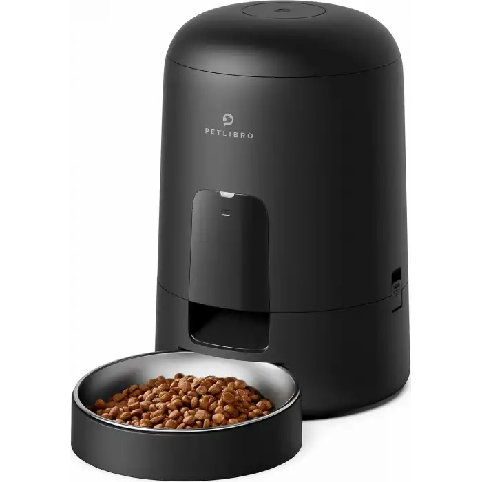 PETLIBRO Otomatik Kedi Maması Dispenseri, Kedi Besleyici Pilli - Siyah