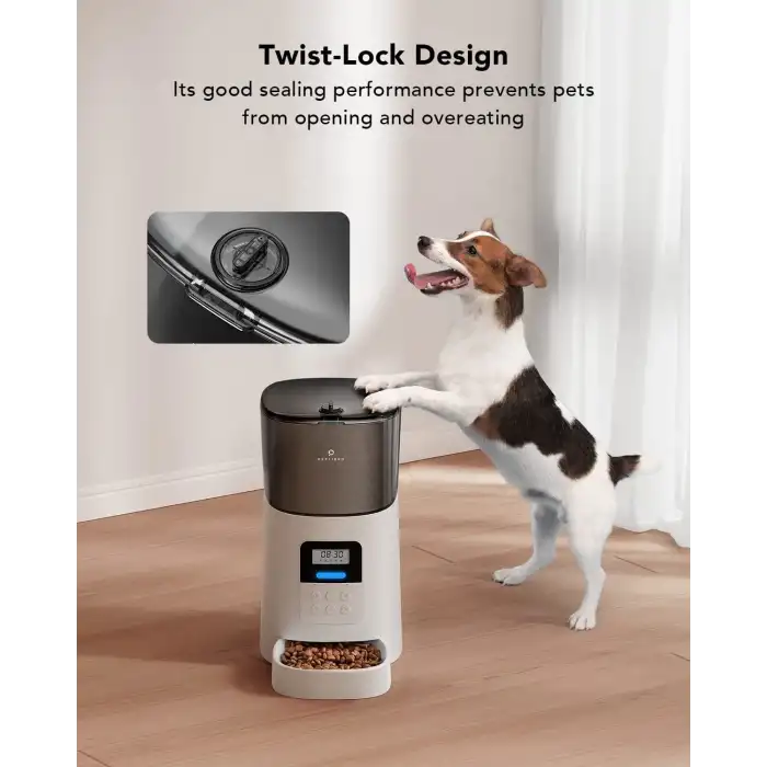PETLIBRO Otomatik Kuru Mama Kabı 6L - Zaman Ayarlıdır - Beyaz