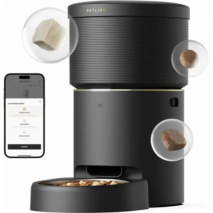 PETLIBRO Vakumlu Otomatik Kedi Besleyiciler, 8L/34 Bardak - Siyah