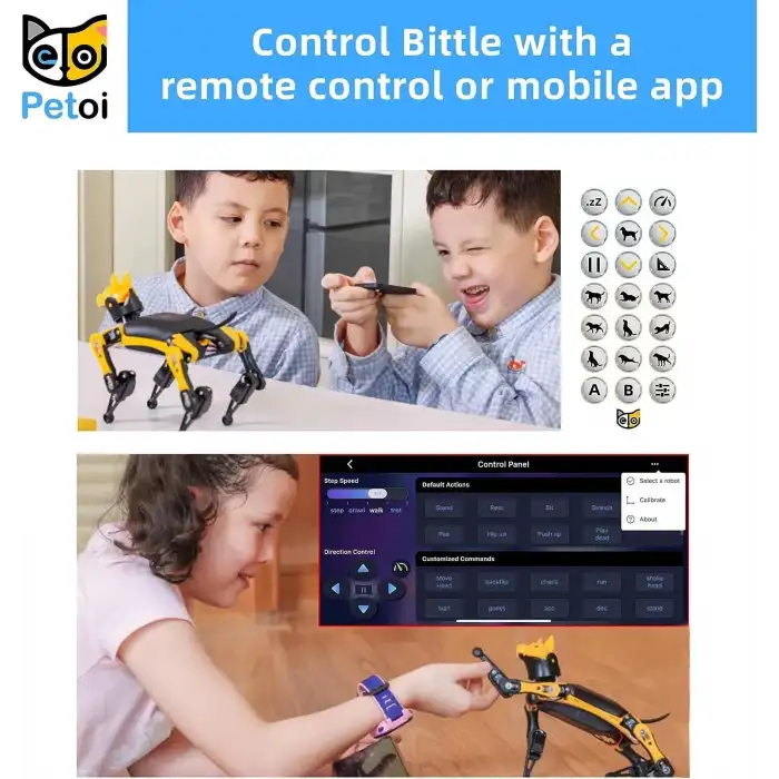 Petoi Bittle Robot Köpek STEM Kiti - Kodlama Robotu Yapı Kiti