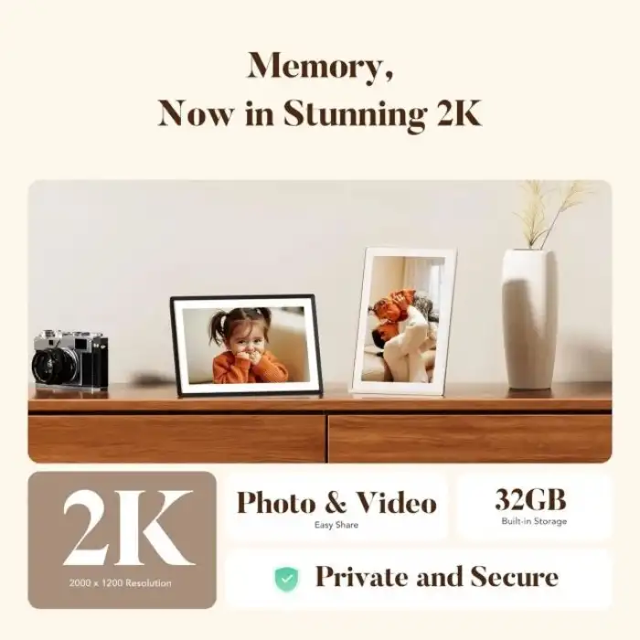 Pexar by Lexar Parlama Önleyici Dokunmatik Ekranlı Dijital Resim Çerçevesi