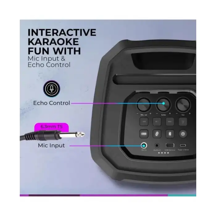 PHILIPS Bluetooth LED Aydınlatmalı Parti Hoparlörü