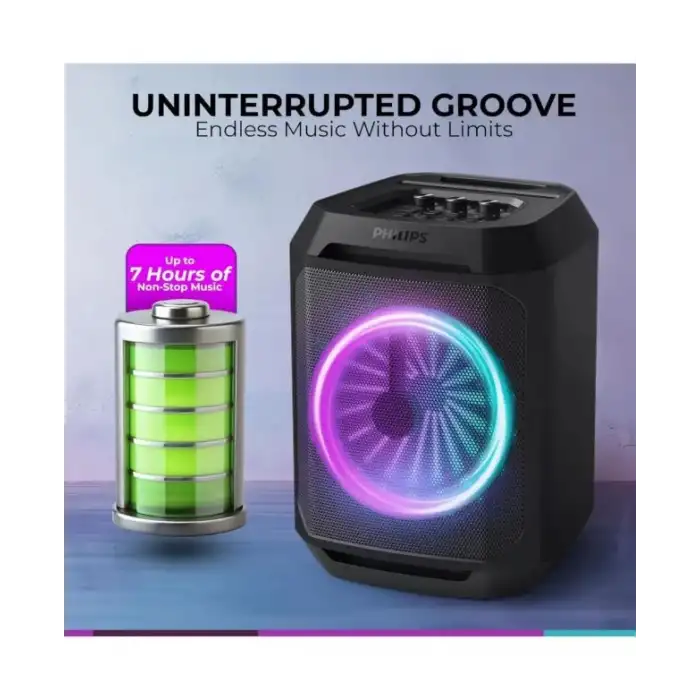 PHILIPS Bluetooth LED Aydınlatmalı Parti Hoparlörü
