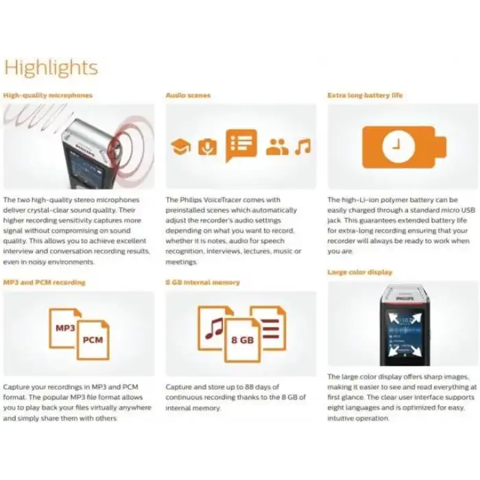 PHILIPS DVT2110 Ses Tracer Dijital