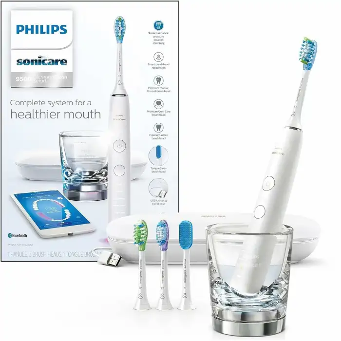 Philips Sonicare DiamondClean Smart 9500 Elektrikli Diş Fırçası - Beyaz
