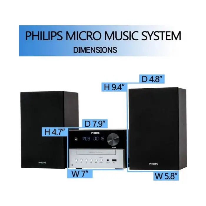PHILIPS Stereo Bluetooth Müzik Sistemi