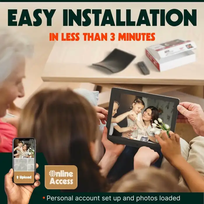 Pix-Star 15 Inc WiFi Dijital Resim Çerçevesi - Video ve Fotoğrafları Paylaşın