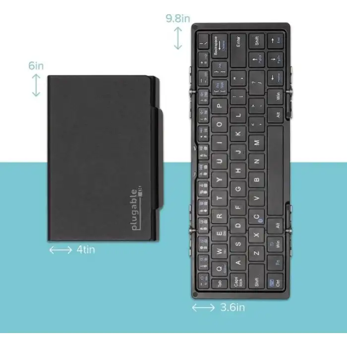 Plugable Katlanabilir Tam Boyutlu Bluetooth Klavye