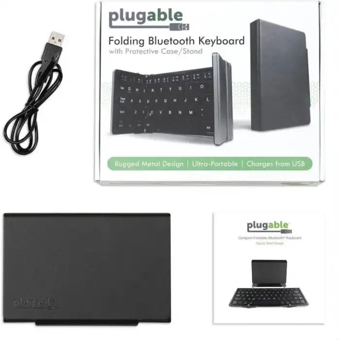 Plugable Katlanabilir Tam Boyutlu Bluetooth Klavye