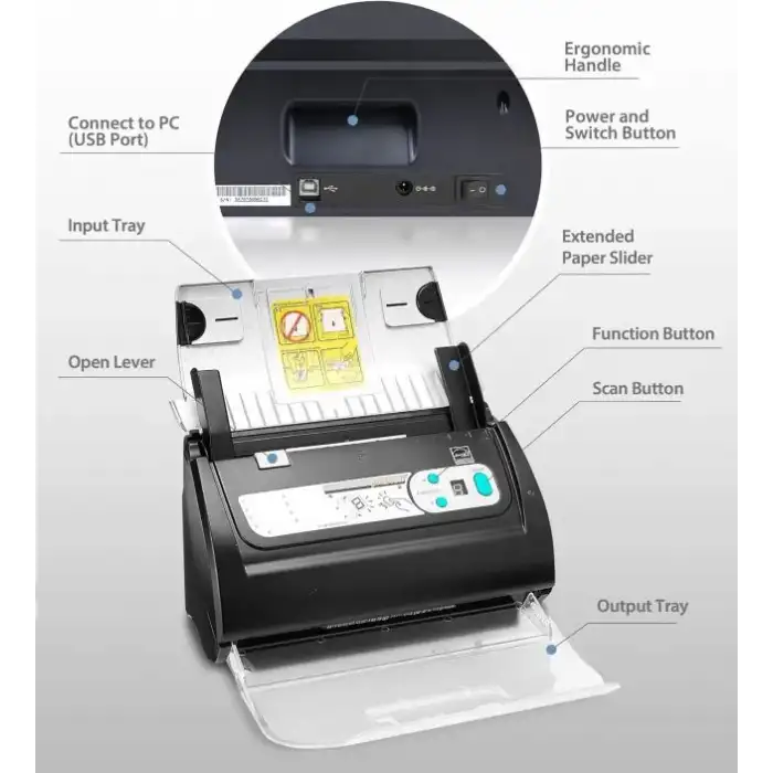 Plustek PSD300 Plus ADFli Belge Tarayıcı