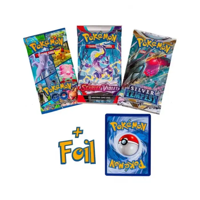 Pokemon TCG: 3 Booster Paketleri 30 Oyun Kartı