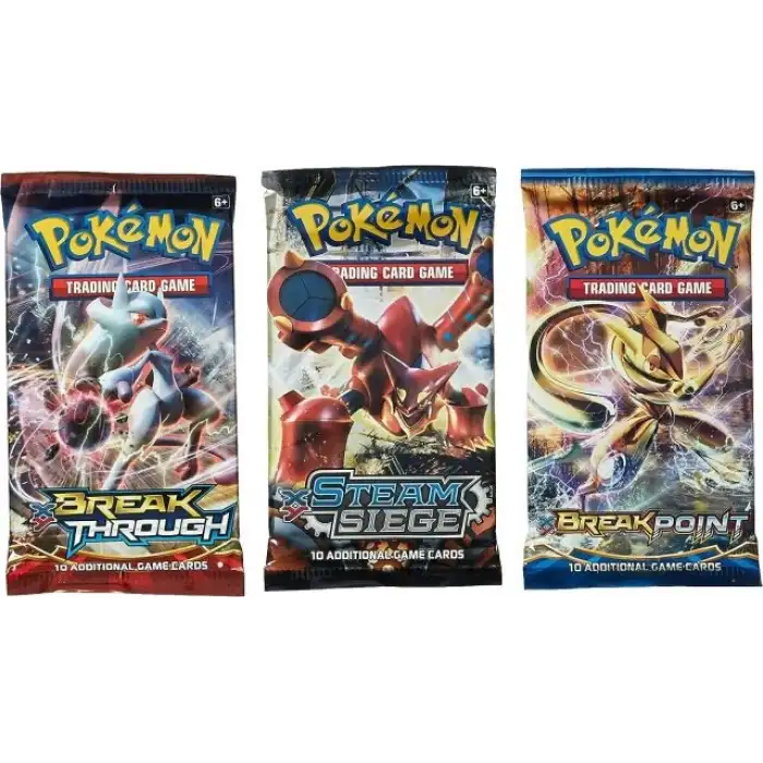 Pokemon TCG: 3 Booster Paketleri 30 Oyun Kartı