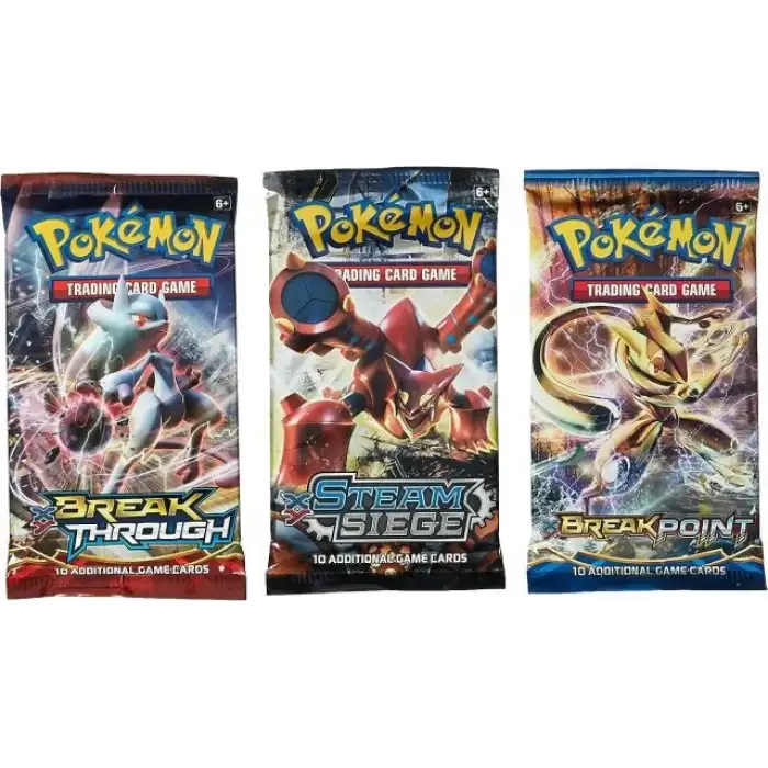 Pokemon TCG: 3 Booster Paketleri 30 Oyun Kartı