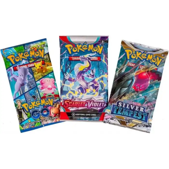 Pokemon TCG: 3 Booster Paketleri 30 Oyun Kartı
