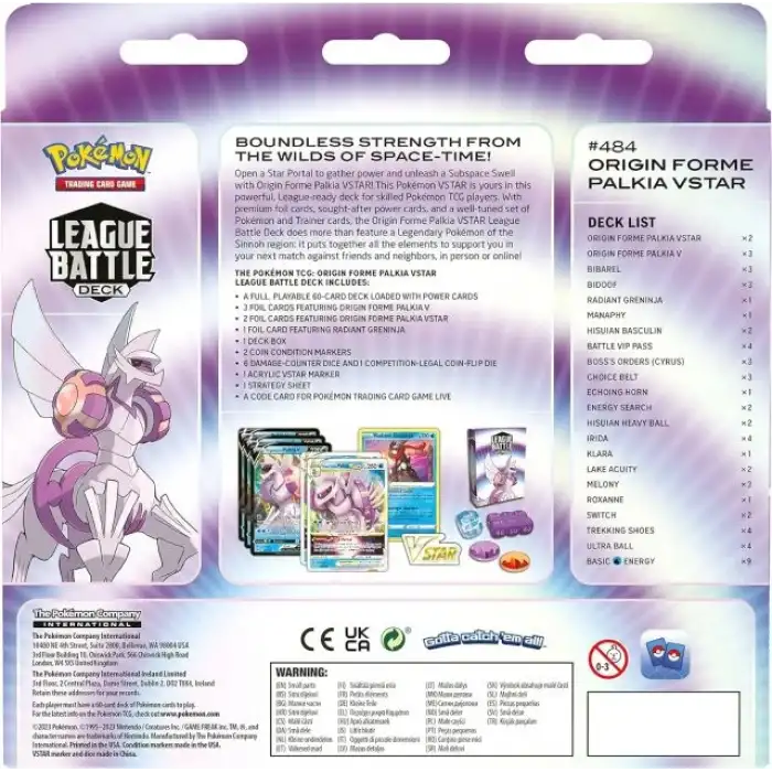 Pokemon TCG: Origin Forme Palkia VSTAR Ligi Savaş Destesi