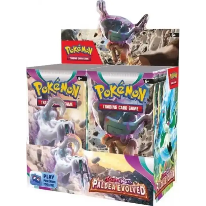 Pokemon TCG - Paldea Evolved Booster Ekran Kutusu Tekli