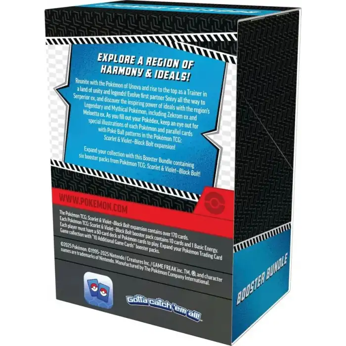 Pokemon TCG Scarlet & Violet 10.5 Black Bolt Booster Paket Seti