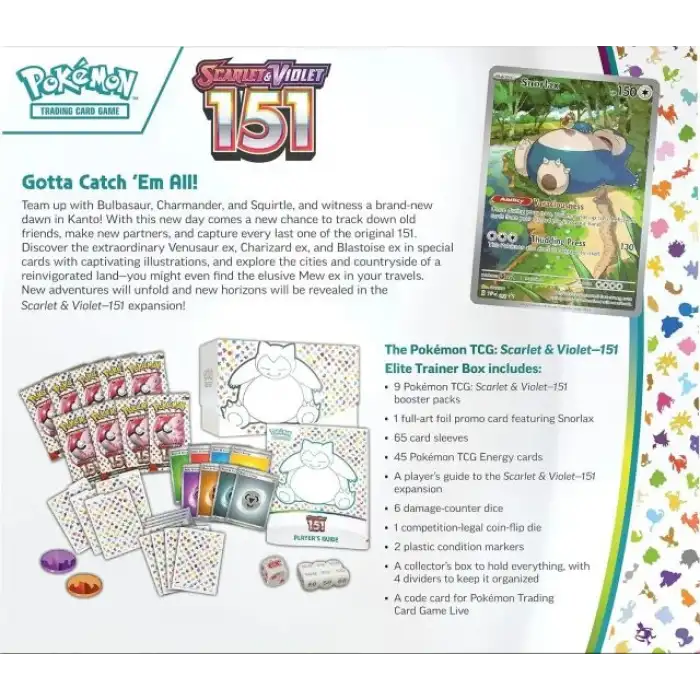 Pokemon TCG Scarlet & Violet 151 Elit Eğitmen